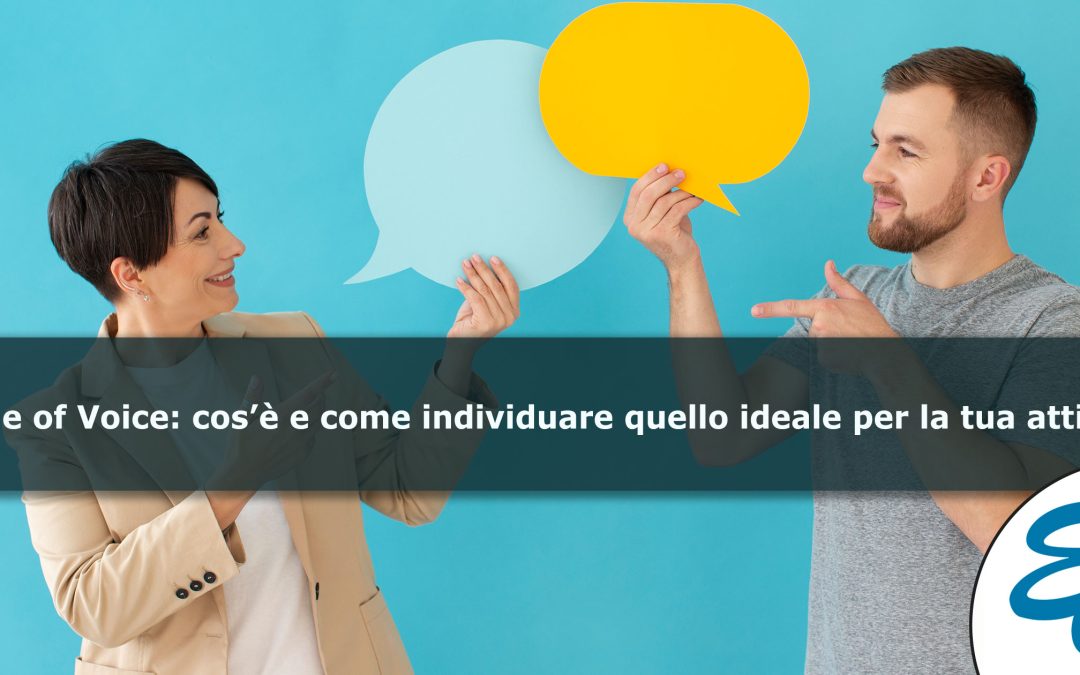 immagine di due persone che parlano. L'immagine è usata come copertina dell'articolo "Tone of Voice: cos’è e come individuare quello ideale per la tua attività" di Empaticom by Luciano Cioffi - Social Media Marketing